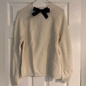 JCrew bow neck sweater